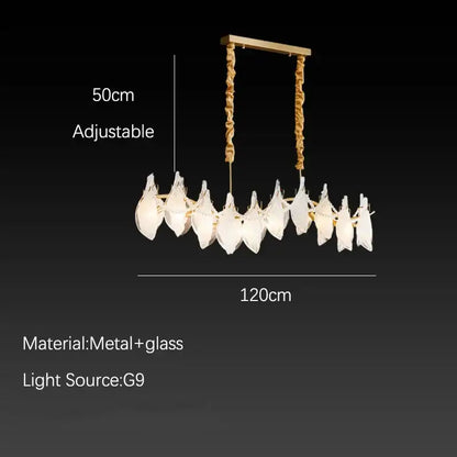 Elegant white feather cloud mist glass chandelier with gold-toned frame and twisted rope suspension for bedroom decorbites cloud mist