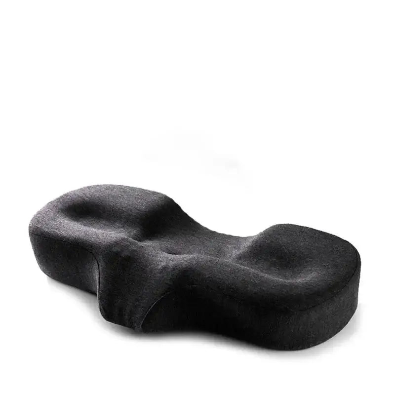 Black memory foam ergonomic seat cushion with contoured lumbar support for decorbites butterfly memory foam pillow