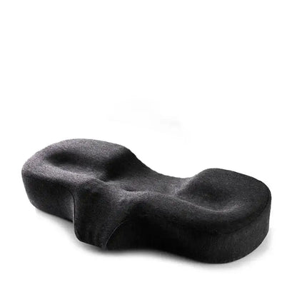 Black memory foam ergonomic seat cushion with contoured lumbar support for decorbites butterfly memory foam pillow