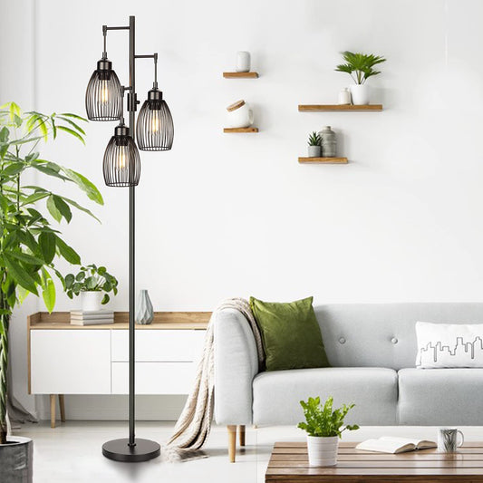 Amerikanische Vintage-Industriestil-Eisenstehlampe
