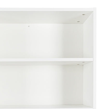 63W Großer Küchenschrank, Freistehender Vorratsschrank Speicherküchenschrank mit 4 Türen, 4 Schubladen & Mikrowellenablage, Weiß