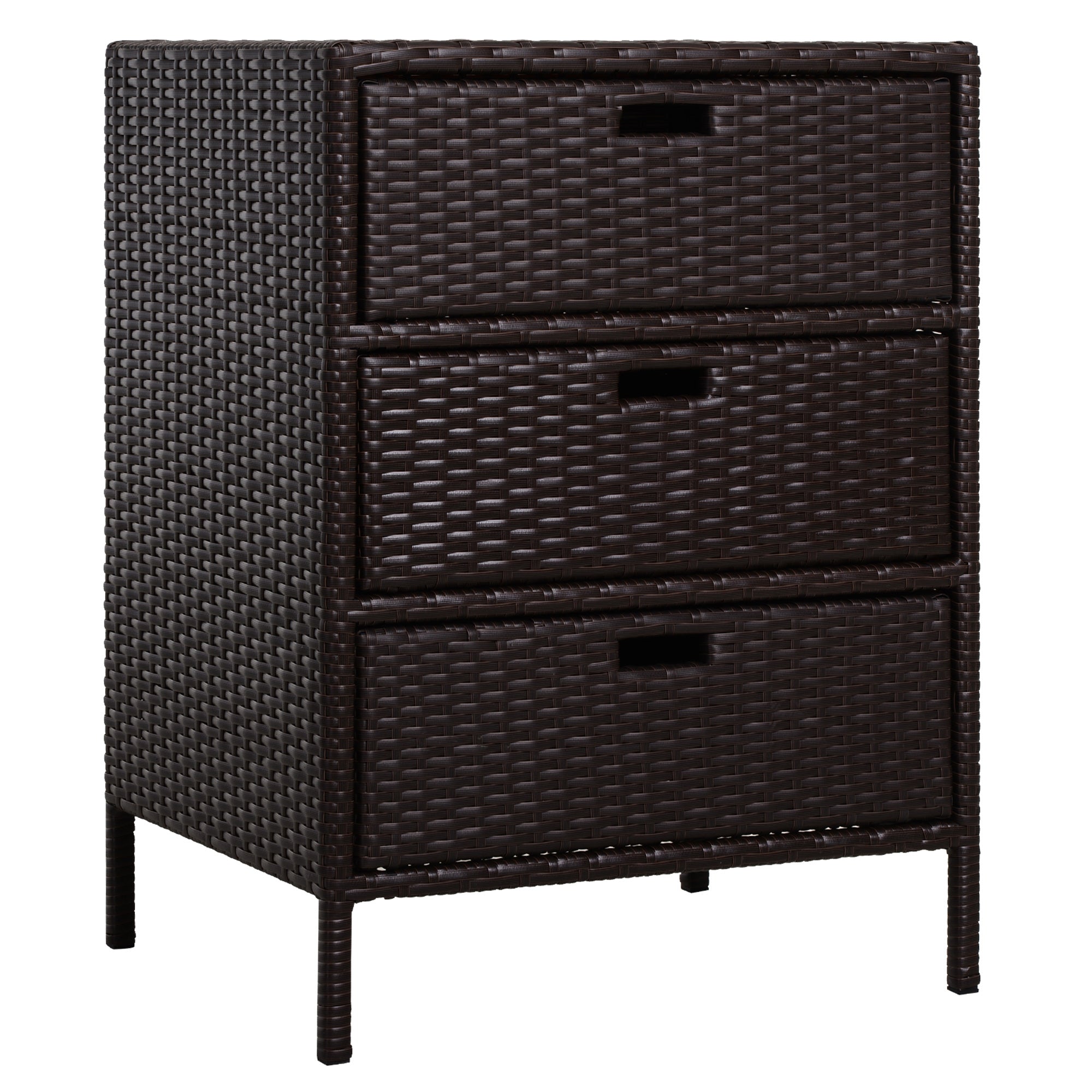Rattan Poolside Storage Cabinet