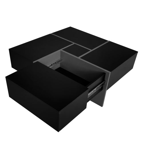 Black Storage Coffee Table