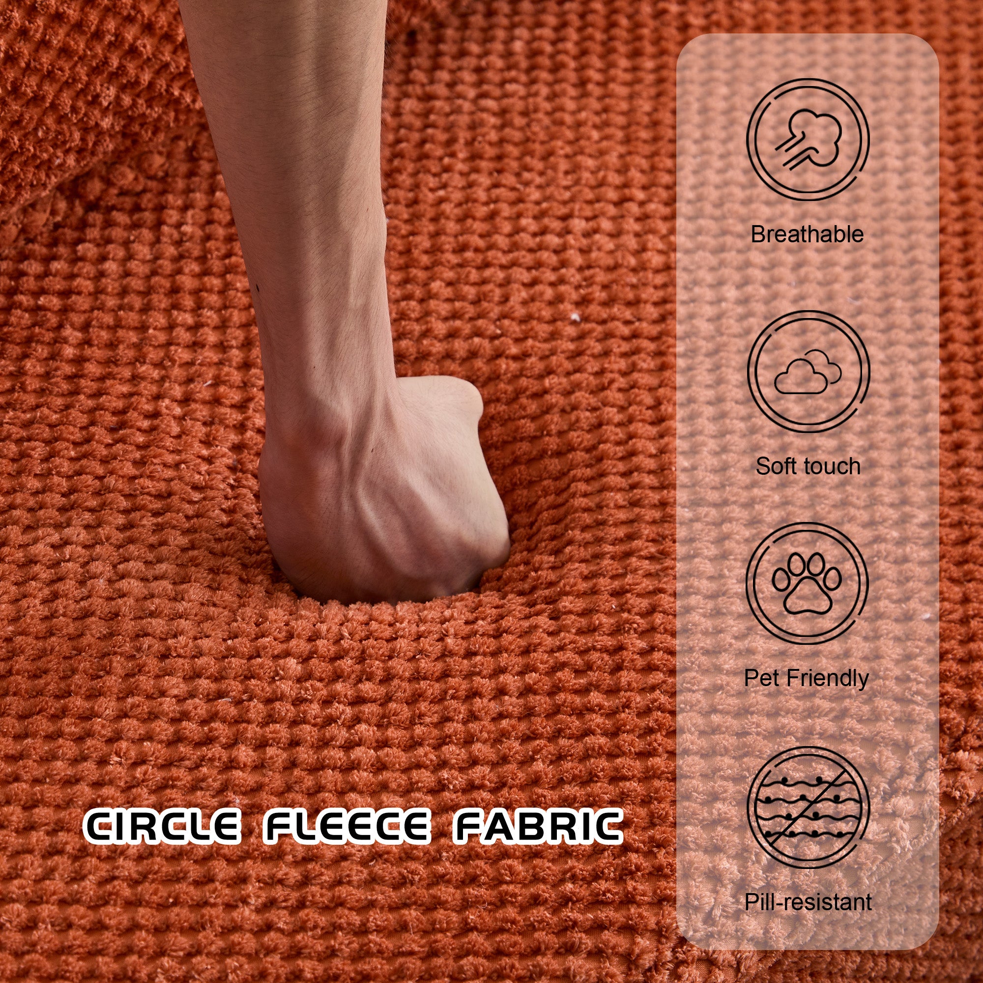 Orange Single Sofa