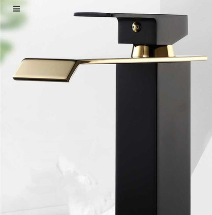 Schwarzer Gold Beckenarmatur Platinarmatur