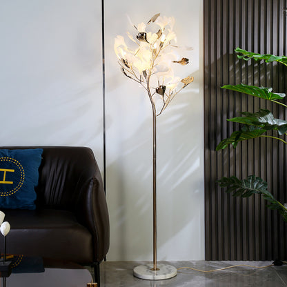 Ginkgo-Blatt-Stehlampe für Wohnzimmer und Schlafzimmer Dekorationslampe