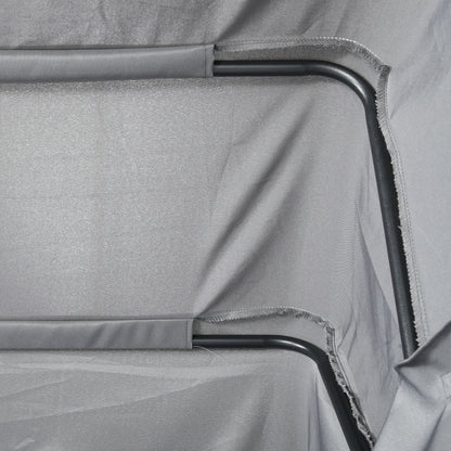 4-teiliges verstellbares Baldachin-Sofasofa-Set für draußen mit höhenverstellbarem Couchtisch und Kissen