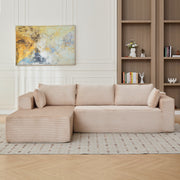 Corduroy L-Shaped Lounger