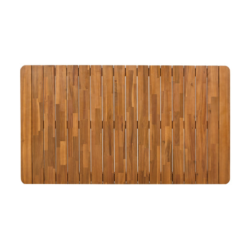 Akazienholz-Esstisch für 6 Personen, Outdoor-Tisch, Bauernhaus-Möbel für Terrasse, Garten, Hinterhof, Teak 180 LBS Tragfähigkeit 63L