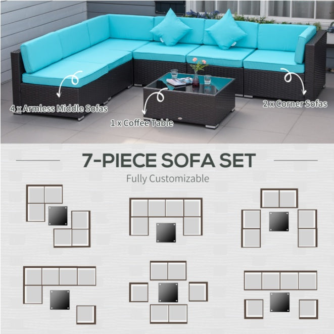 Pieces Terrassenmöbel-Set