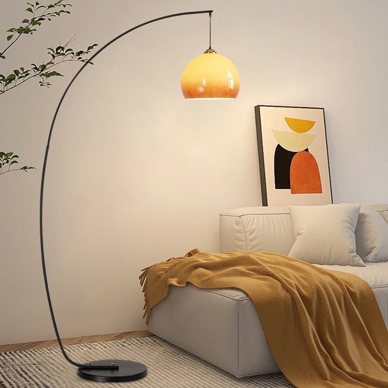 Sonnenuntergang Gelb Glas Angelbodenlampe Wohnzimmer Dekorationslampe