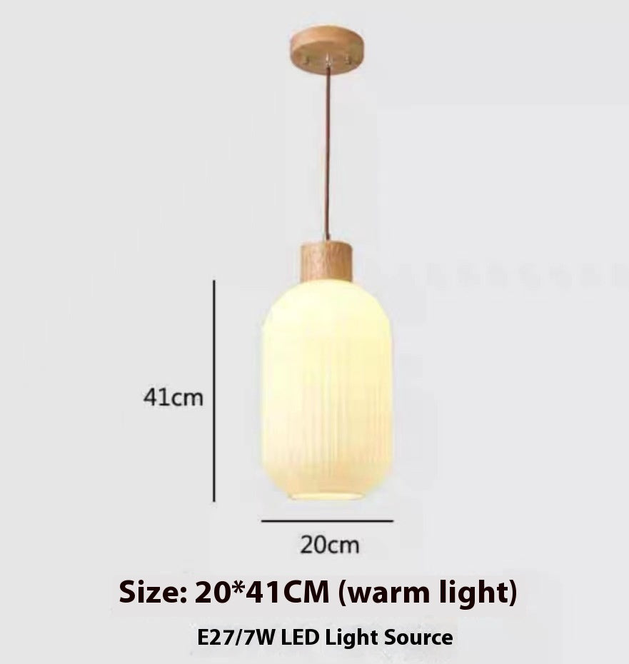 Modern Glass Log Chandelier