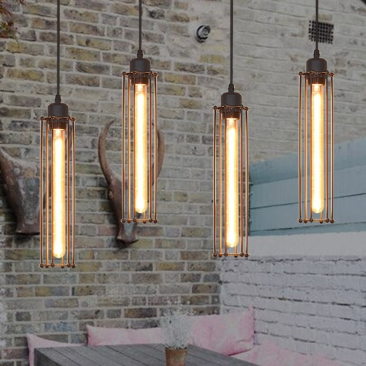 Retro-Industrieller Stil Kronleuchter Kreative Personalisierte Dekorationslampen Bekleidungsgeschäft Bar Restaurant Flöten-Dreifach-Deckenleuchte