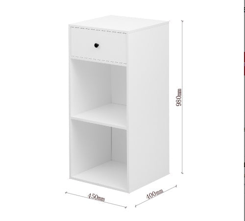 Einfaches Design Weißer Stauraum-Schrank mit Schubladen, Sideboard, Schrank für Wohnzimmer Esszimmer Wohnzimmer