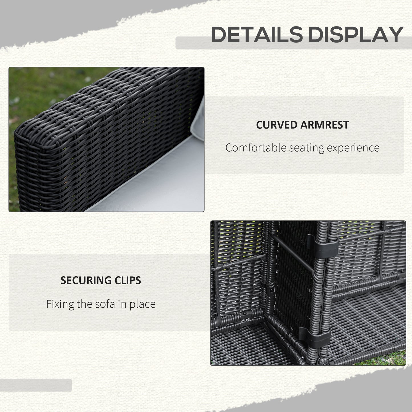 2-teiliges Patio-Ecksofa-Set
