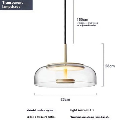 Industrieller Stil Kreatives Wohnzimmer Flur Persönlichkeits Glas Leuchter