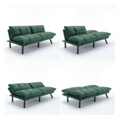 Smaragd-Faltbare Moderne Sofa-Bett Cabrio