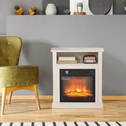 27" freistehender elektrischer Kamin mit Sims