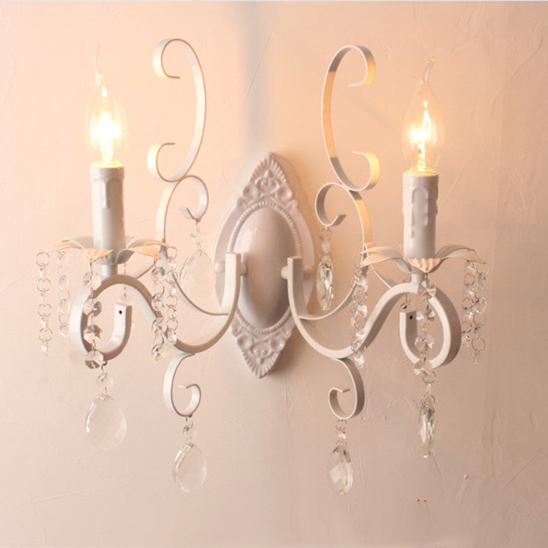 Schlafzimmer Nachttisch Gang Kristall Wandlampe