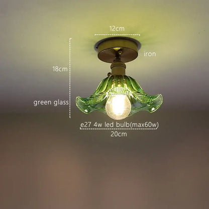 Fluted green stripe glass pendant light with green glass shade iron base and frosted bulb for kitchen decorbites green stripe