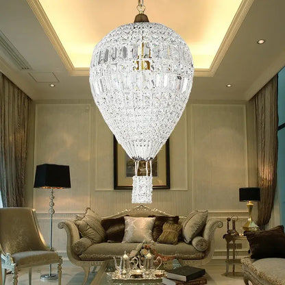 French balloon crystal pendant light featuring dazzling faceted crystals and gold-toned metal for luxury living room decorbites french balloon pendant lights