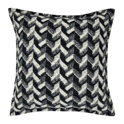 Black and white herringbone textured woven fabric style decor pillowcase for french style decorbites living room decor