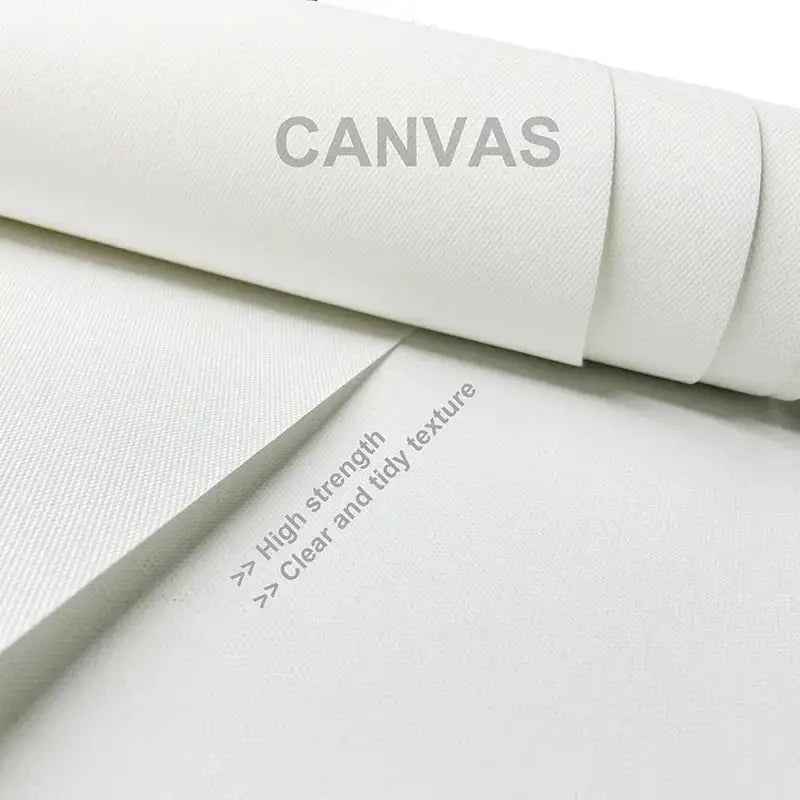 White canvas roll with textured high-strength fabric for decorbites™ black and white game controller wall art