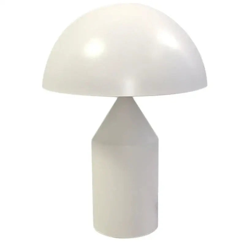 Glossy black white and gold mushroom lamp with smooth glossy finish, ideal as decorbites atollo black bedroom table light