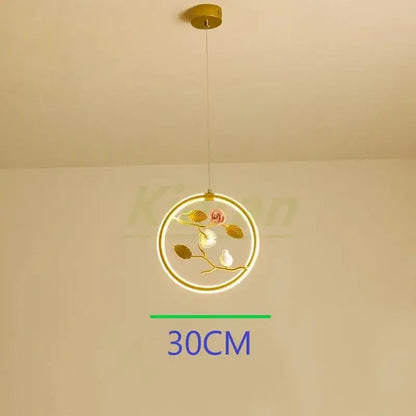 Gold bird led chandelier with glowing led ring featuring delicate floral and bird design for dining room decorbites bird led