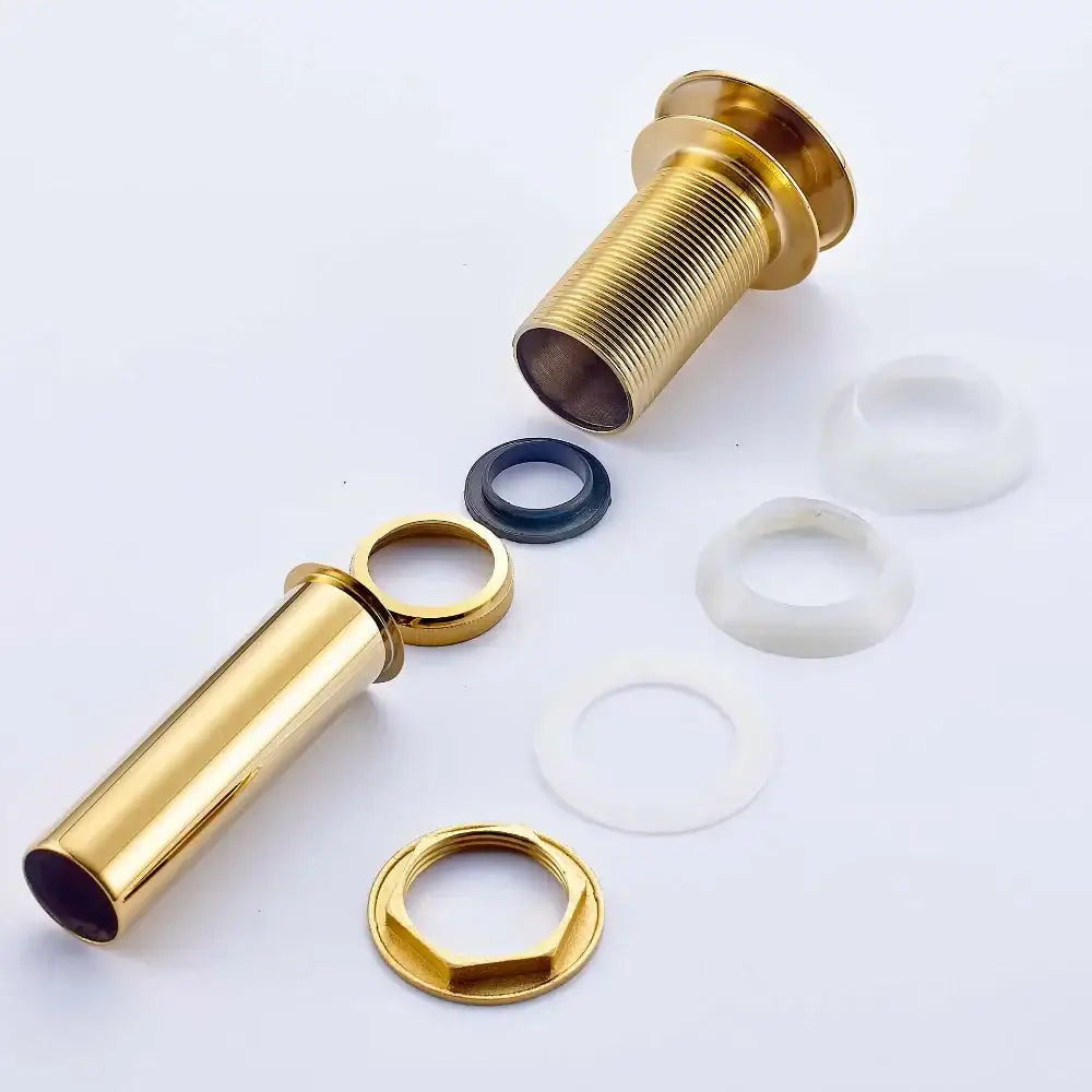 Golden brass vintage bathroom sink pop up drain showing decorbites golden brass door peephole with threaded shaft and hardware