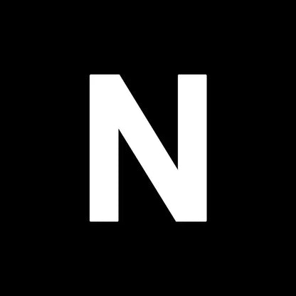 White capital letter n on black background representing decorbites heart cake mold for kitchen baking and cake decor