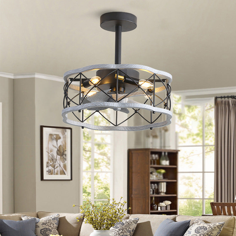 Idyllische amerikanische Ventilatorlampe nordisch minimalistisch Esszimmer