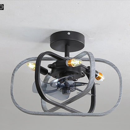 Idyllische amerikanische Ventilatorlampe nordisch minimalistisch Esszimmer