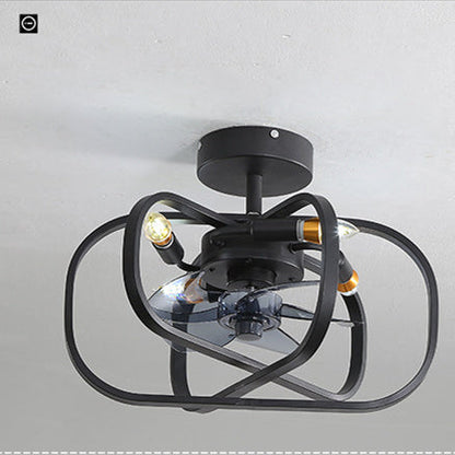 Idyllische amerikanische Ventilatorlampe nordisch minimalistisch Esszimmer