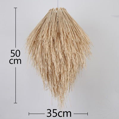 Rattan Pine Cone Chandelier