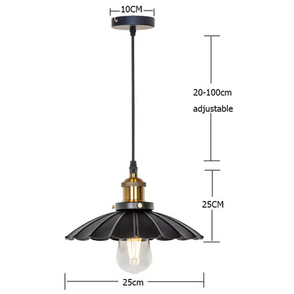 Black metal pendant light with fluted shade and brass accents for decorbites copper vintage pendant kitchen decor