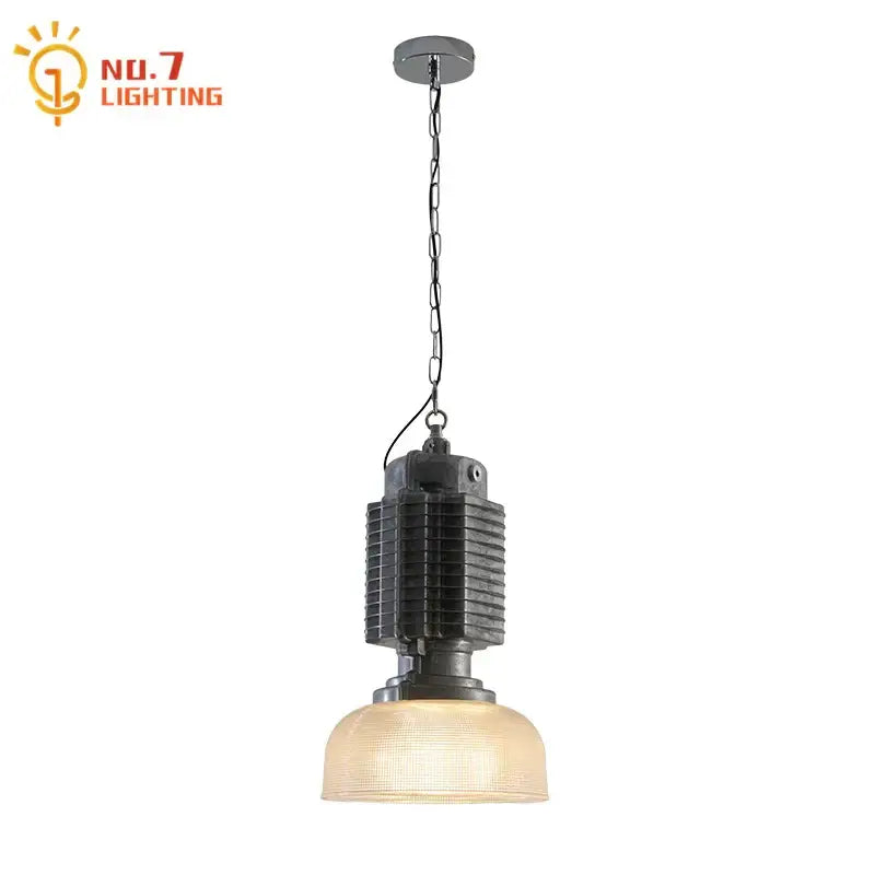 Industrial black glass chrome pendant light with textured glass shade for dining room decorbites pendant light