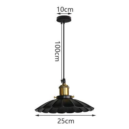 Industrial black matte aluminium pendant light with fluted design and brass fixture perfect for kitchen decorbites industrial aluminium pendant