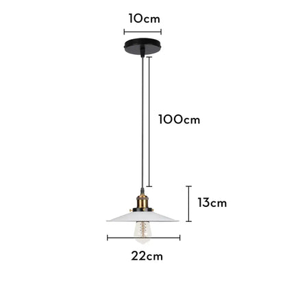 Industrial black white copper iron pendant light with black mount white ceramic shade and exposed edison bulb decorbites iron pendant