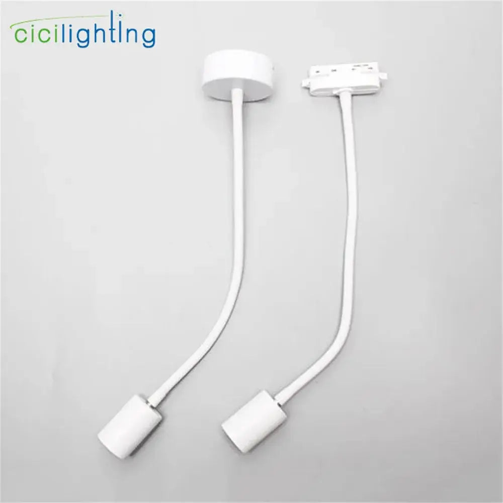 White flexible led gooseneck ceiling light with adjustable heads and mounting bases by decorbites gooseneck ceiling