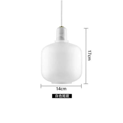 White frosted glass pendant light with rounded design and minimalist cord for decorbites industrial stained glass set