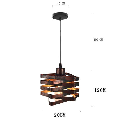 Industrial Vintage Black Iron Pendant Light - Decorbites