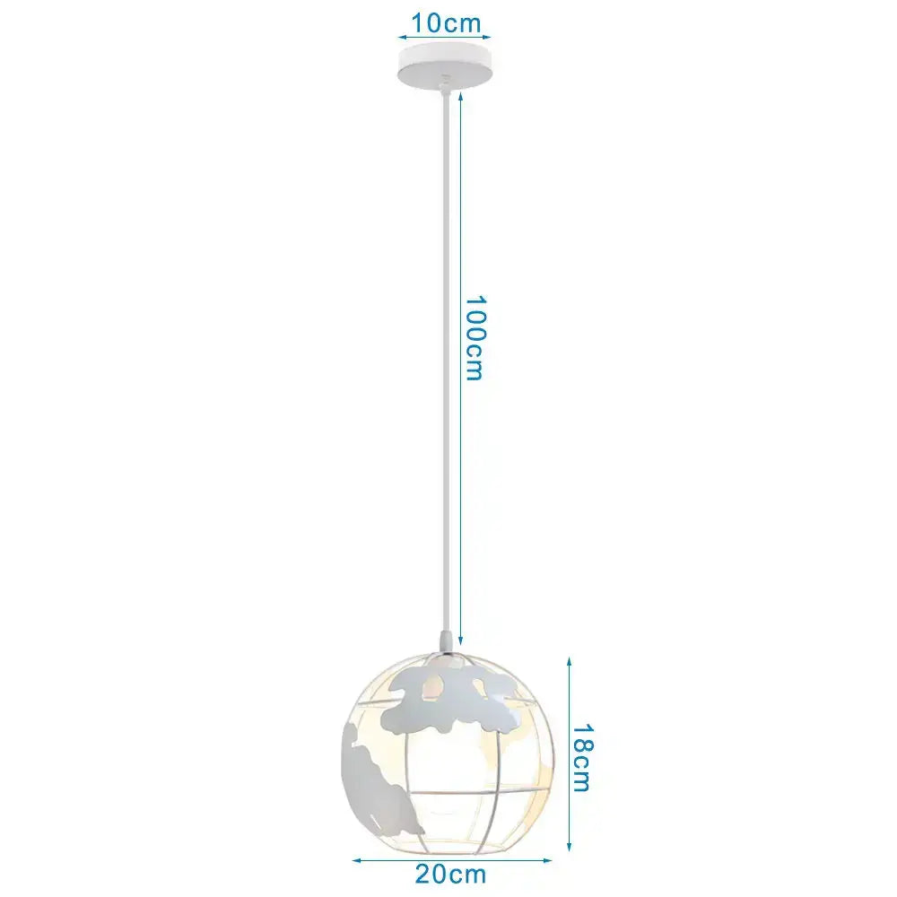White globe pendant lights with frosted glass and cloud cutouts by decorbites industrial vintage loft kitchen decor