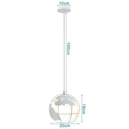 White globe pendant lights with frosted glass and cloud cutouts by decorbites industrial vintage loft kitchen decor