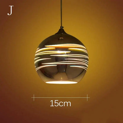 Iridescent starburst glass pendant light featuring sleek black glass pendant with glowing horizontal led strips for living room decor