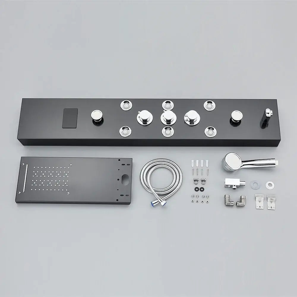 Nickel Rainfall Shower Panel