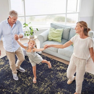 LOOM LUXE 5x8 Area Rug For Bedroom, Washable Rug, Low-Pile, Non-Slip, Non-Shedding, Foldable, Kid Pet Friendly - Area Rugs For Living Room, Bedroom, Kitchen Wedding Gift - Decorbites