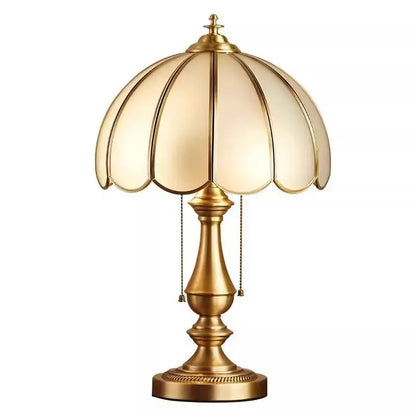 Luxury brass floor lamp with cream segmented crystal glass shade and decorative pull chains for living room decorbites crystal glass