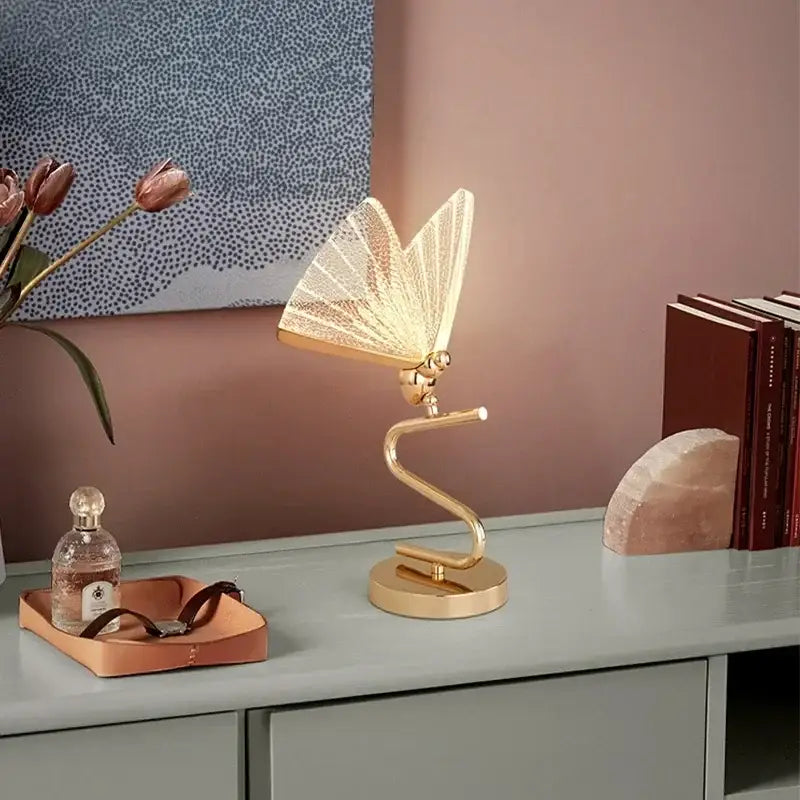 Luxury gold butterfly floor lamp with intricate mesh wings and sleek curved metallic base for elegant decorbites butterfly floor lighting