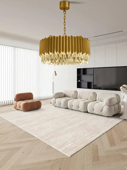 Luxury gold pendant lights with fluted cylindrical body and decorbites crystal water droplet accents for dining room decor